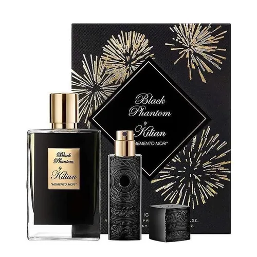 Nước Hoa Unisex Kilian Black Phantom Memento Mori Icon Set (EDP 50ml + Case Kim Loại 7.5ml)  