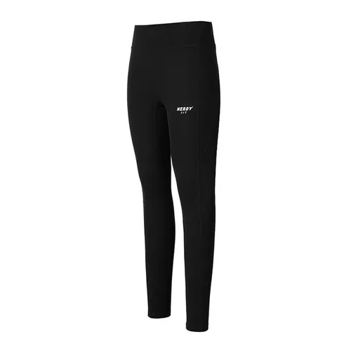 Quần Legging Tập Luyện Nữ Nerdy Slim Cotton Brushed Active Leggings Màu Đen Size S