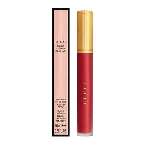 Son Kem Lì Gucci Rouge Liquid Matte 25 Màu Đỏ Tươi