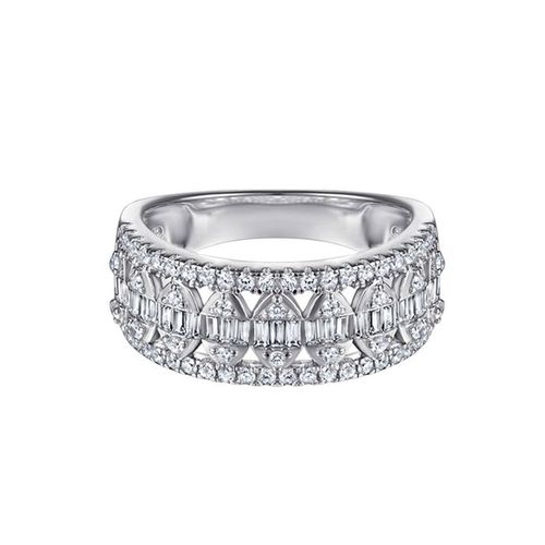 Nhẫn Nữ Kya Jewel Princess Crown SR129 Màu Bạc