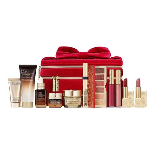 Set Mỹ Phẩm Trang Điểm Estée Lauder 9 Full Size Favorites With Supreme Day Set 11 Món (Kèm Túi)