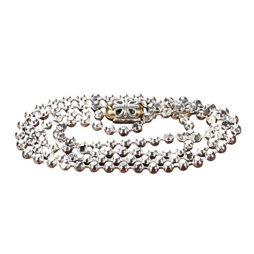 Dây Chuyền Nam Lili Jewelry Chuỗi Hạt Tròn Korbin LILI_080503 Màu Bạc 4mm Size 45