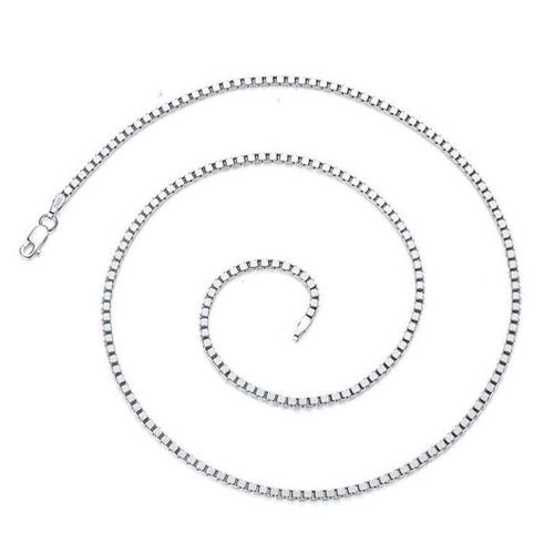 Dây Chuyền Nam Lili Jewelry Chuỗi Hộp Vuông LILI_345554 Màu Bạc Size 50