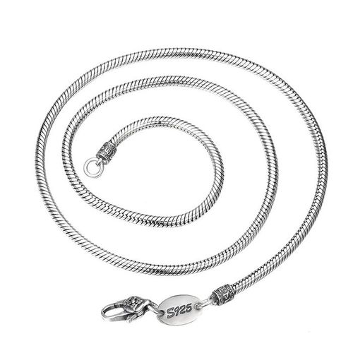 Dây Chuyền Nam Lili Jewelry Dạng Chuỗi Tròn Trơn Marlon LILI_080734 Màu Bạc Size 65