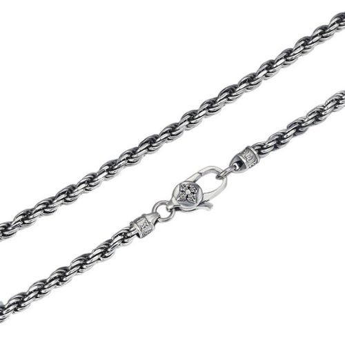 Dây Chuyền Nam Lili Jewelry Dạng Chuỗi Xoắn Cỡ Lớn Rodney LILI_080806 Màu Bạc Size 50cm