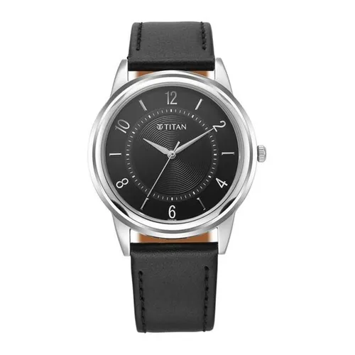 Đồng Hồ Nam Titan Karishma Zing Quartz Watch 1638SL02 Màu Đen