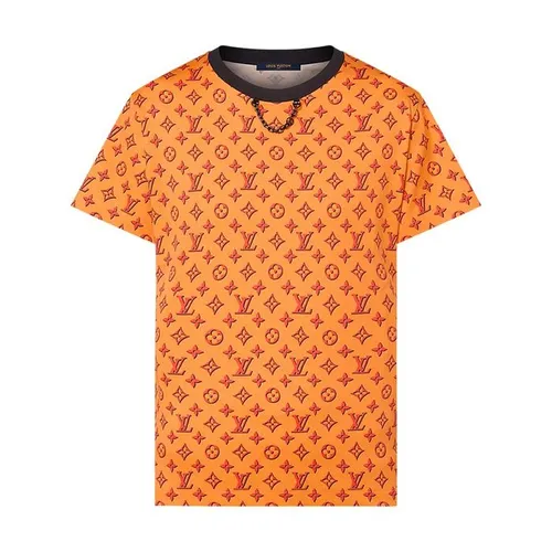 Áo Phông Nữ Louis Vuitton 3D Monogram T-Shirt 1AFTBD Màu Vàng Cam Size XS