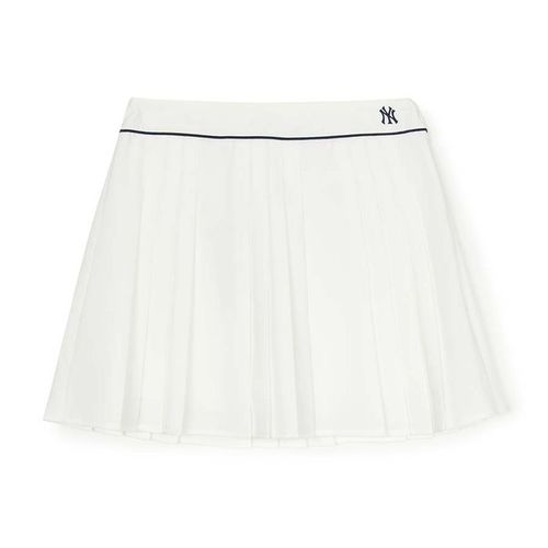 Chân Váy Xếp Ly Nữ MLB Sportive Pleates Skirt New York Yankees 3FSKV0253-50IVS Màu Ivory Size M