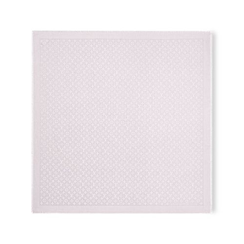 Khăn Choàng Nữ Louis Vuitton LV Monogram Classic Scarf M78161 Màu Xám Ngọc