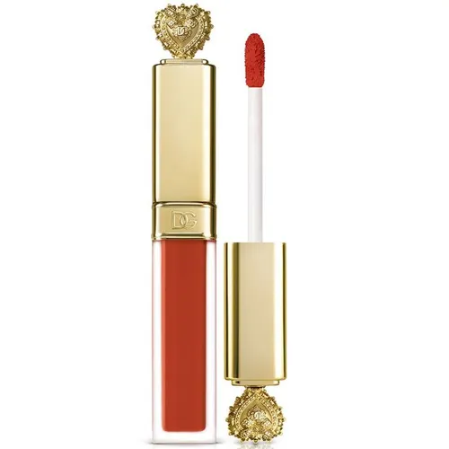 Son Kem Dolce & Gabbana Everkiss Liquid Lip No Transfer Soft Matte Liquid Lipstick - 300 Happiness Màu Cam Cháy