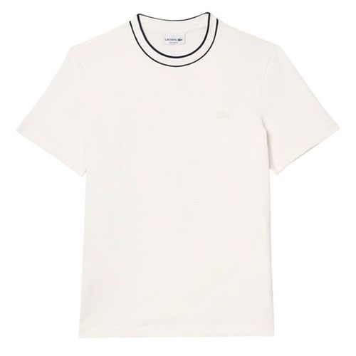 Áo Thun Nam Lacoste Regular TH8174 00 70V Màu Trắng Kem Size 6
