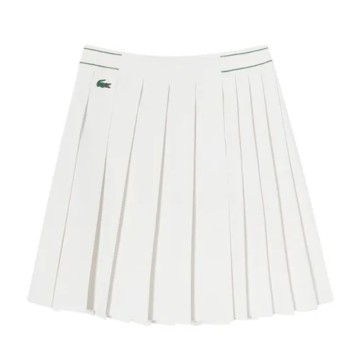Chân Váy Nữ Lacoste Golf Mid-Length Pleated Skirt JF708E 54G 70V Màu Trắng Size 34