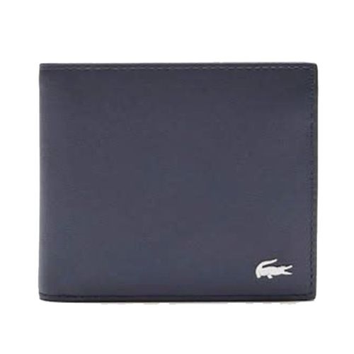 Ví Nam Lacoste Fitzgerald Leather Billfold With ID Card Holder Màu Xanh Navy