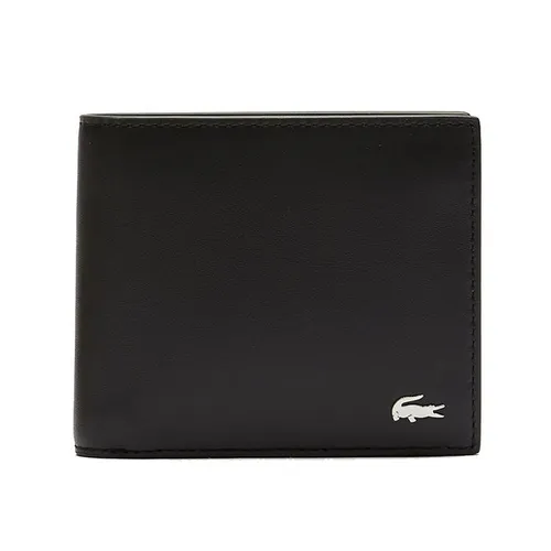 Ví Nam Lacoste Men's Fitzgerald Leather Wallet NH1112FG Màu Đen