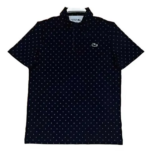 Áo Polo Nam Lacoste Anti UV Printed Golf Màu Đen Size 4