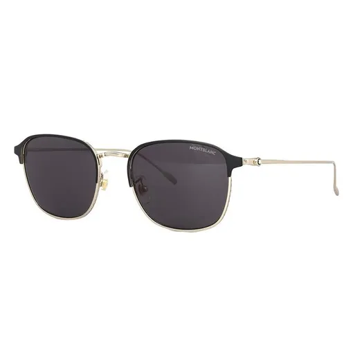 Kính Mát Nam Montblanc Grey Square Men's Sunglasses MB0189S 004 54 Màu Đen Xám