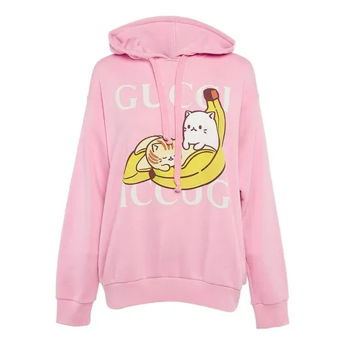 Áo Hoodie Nữ Gucci Pre-Owned Cotton Màu Hồng Size XS