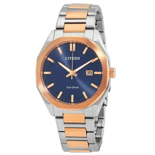 Đồng Hồ Nam Citizen Eco-Drive BM7606-84L Mặt Xanh Đậm