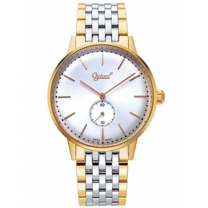 Đồng Hồ Nam Ogival OG1930MSR-T Màu Demi (Vàng - Bạc)