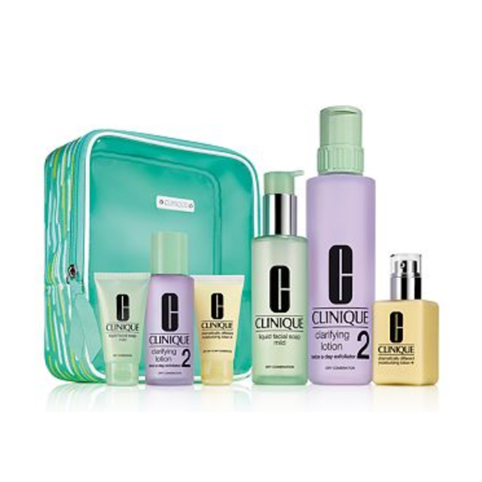 Bộ Chăm Sóc Da 3 Bước Căn Bản Tặng Bộ Mini Clinique GREAT SKIN EVRYWHRE III/IV