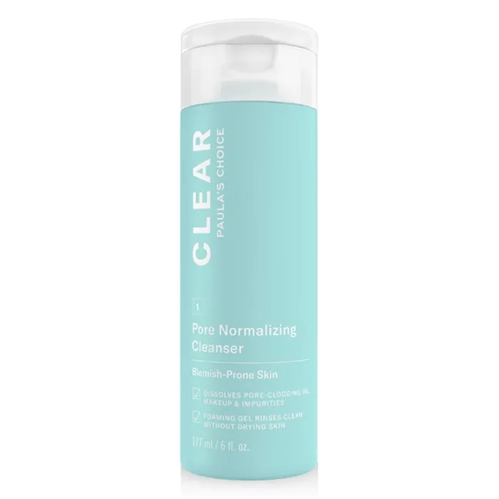 Sữa Rửa Mặt Hỗ Trợ Giảm Mụn Và Se Khít Lỗ Chân Lông Paula's Choice Clear Pore Normalizing Cleanser 177 ml