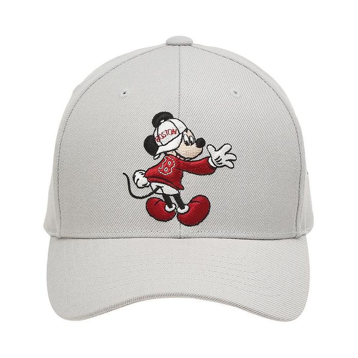 Mũ MLB X Disney Adjustable Cap Boston Red Sox Màu Trắng Xám