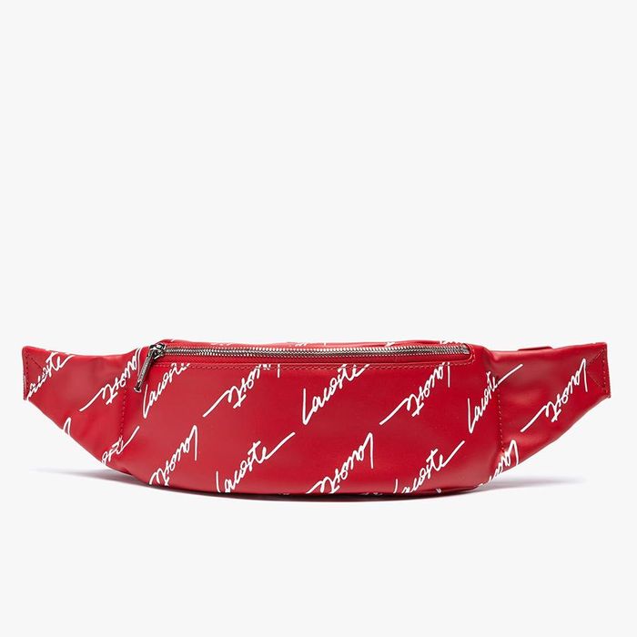 Túi Lacoste Sac Banane Zippé Lacoste Live Signature Màu Đỏ