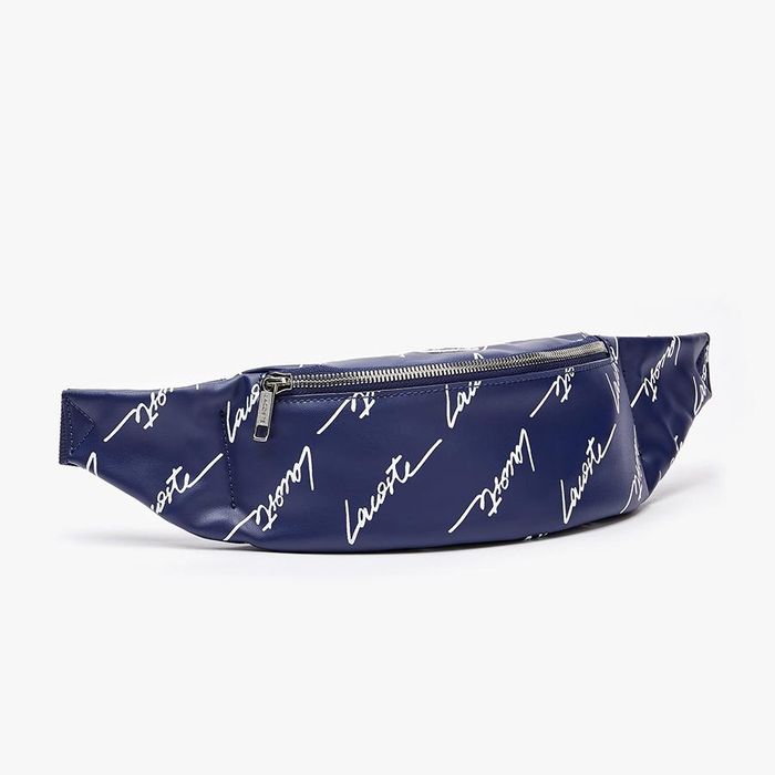 Túi Lacoste Sac Banane Zippé Lacoste Live Signature Màu Xanh Navy