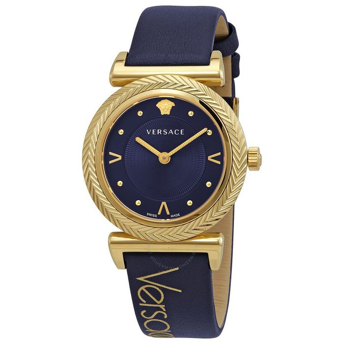 Đồng Hồ Nữ Versace V-Motif BlueGold - VERE00218 Màu Xanh Navy