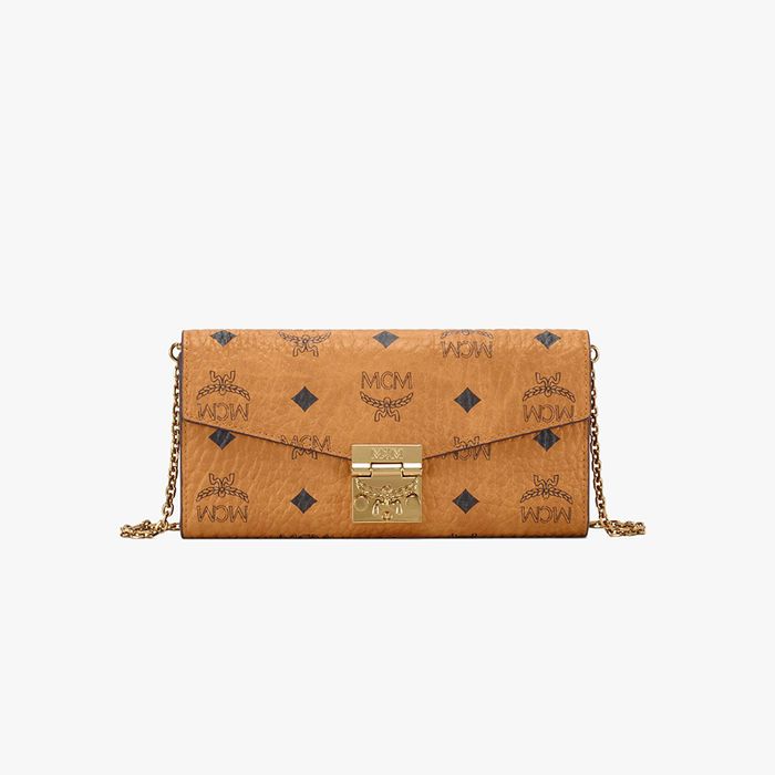 Ví MCM Patricia Crossbody Wallet in Visetos Màu Nâu