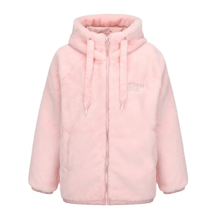 Áo Hoodie Stretch Angels  Eco Fur Zipup SRSS71041-PK Màu Hồng Size S