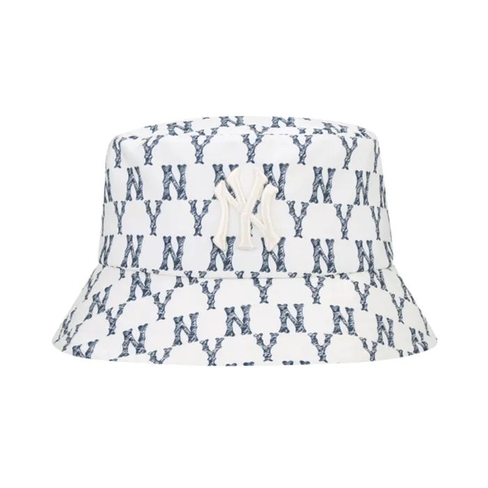 Mũ MLB Monogram Crayon Bucket Hat New York Yankees 32CP30111-50I Màu Trắng Size 57