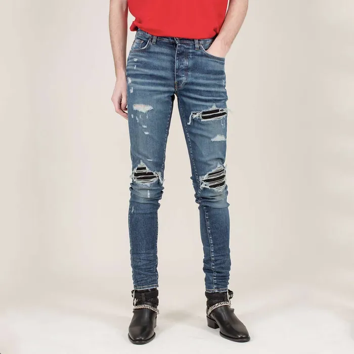 Quần Bò Amiri Suede Jeans Deep Classic Blue Màu Xanh Blue