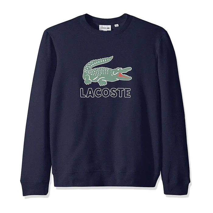 Áo Nỉ Lacoste Sweatshirt Rundhals Pullover Herren Màu Xanh Navy Size M
