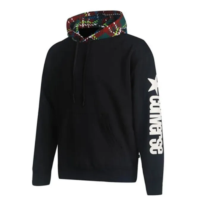 Áo Hoodie Converse Hoodie Black/Multicolor 10019969-A01 Màu Đen Size L