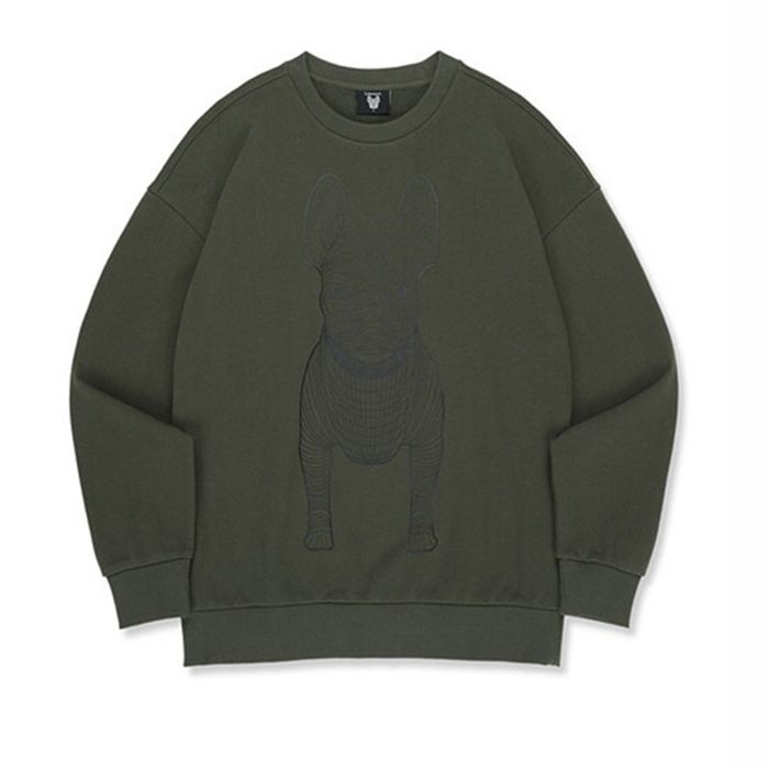 Áo Nỉ Sweater LifeWork Radoc Big Logo Sweatshirt Màu Xanh Rêu