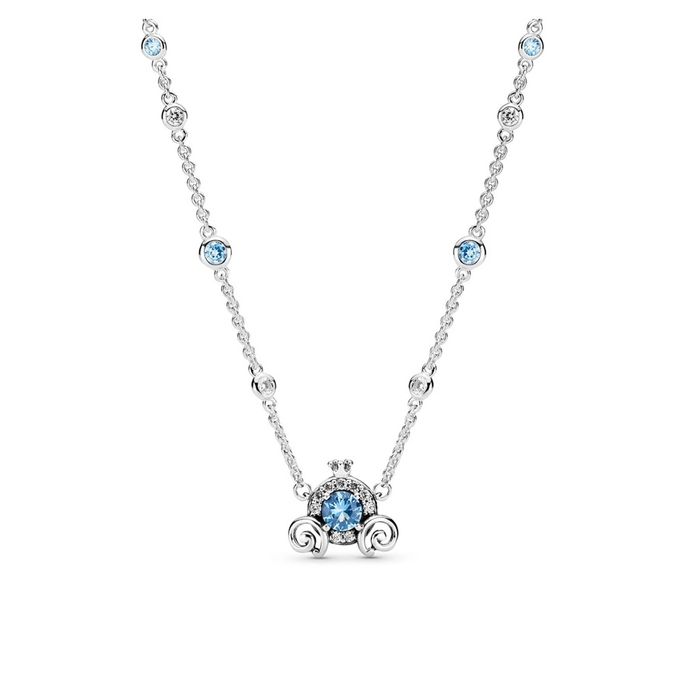 Dây Chuyền Pandora Necklace Cinderella Pumpkin Coach Silver