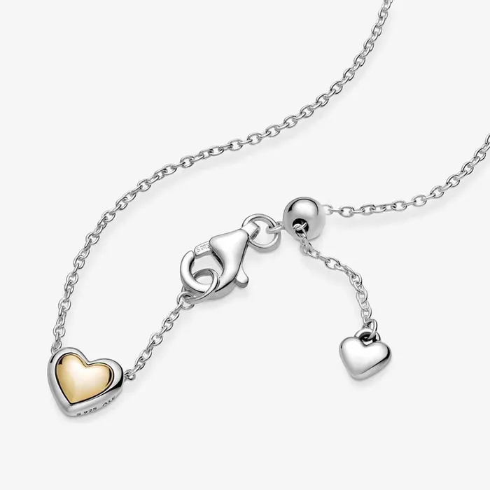 Dây Chuyền Pandora Passions Necklace Mặt Trái Tim Vàng 14K 399399C00