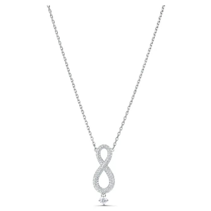 Dây Chuyền Swarovski Infinity Necklace Infinity, Long, White, Rhodium Plated 5537966