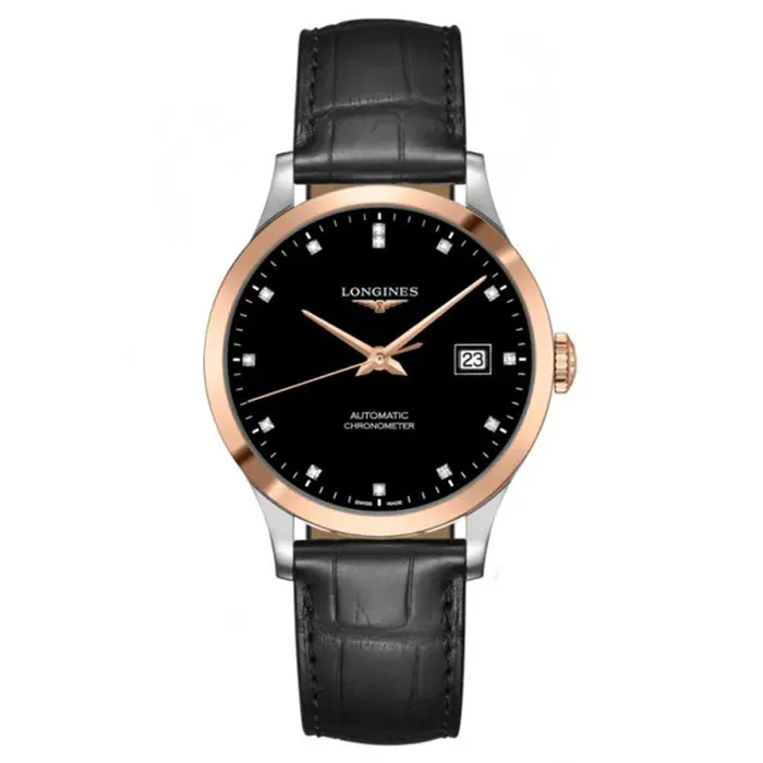 Đồng Hồ Longines Record L2.820.5.57.2 Màu Đen