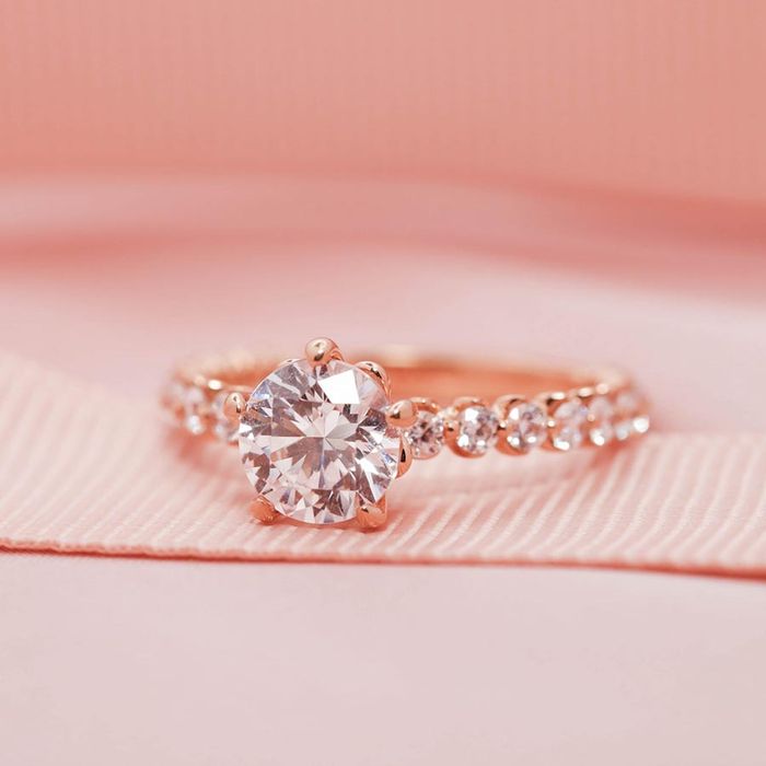 Nhẫn Đính Hôn Morina Rose N0107 Màu Vàng Hồng