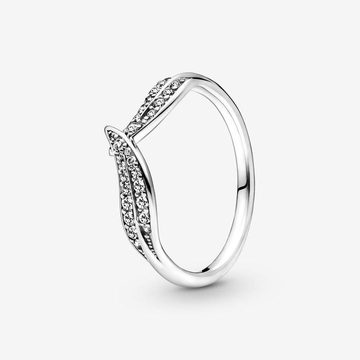 Nhẫn Pandora Sparkling Leaves Ring Đính Đá