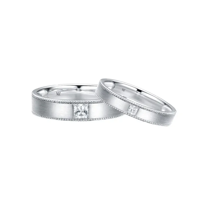 Nhẫn Cưới Meez Our Treasure Wedding Ring Vàng Trắng