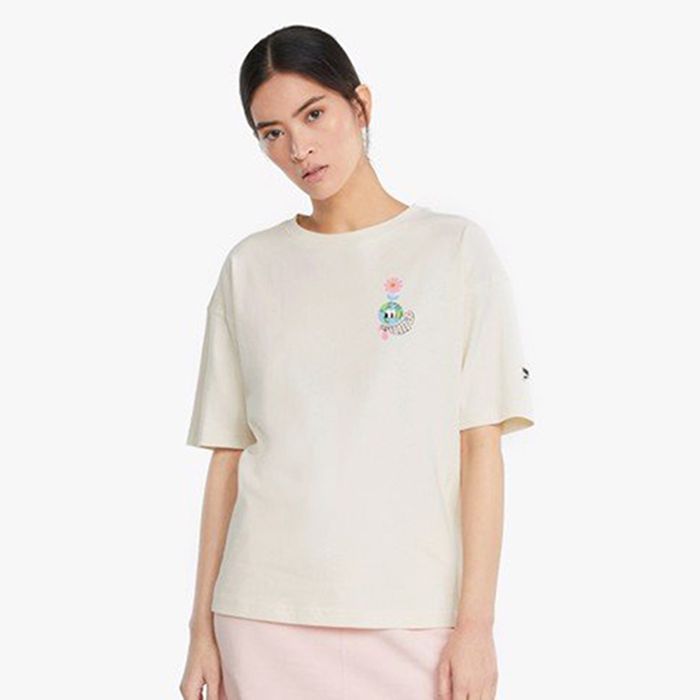 Áo Thun Nữ Puma Downtown Graphic Màu Trắng Đục