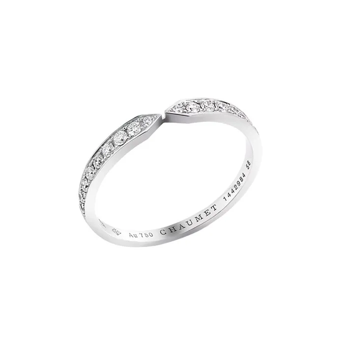 Nhẫn Chaumet Alliance Triomphe De Chaumet Ring White Gold Full Pavé Vàng Trắng