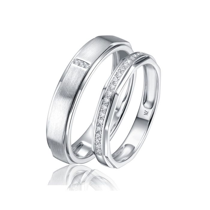 Nhẫn Cưới Meez Big Love Wedding Ring Vàng Trắng