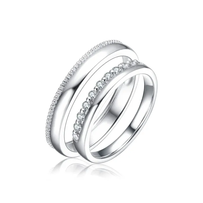 Nhẫn Cưới Meez Be Together Wedding Ring Vàng Trắng