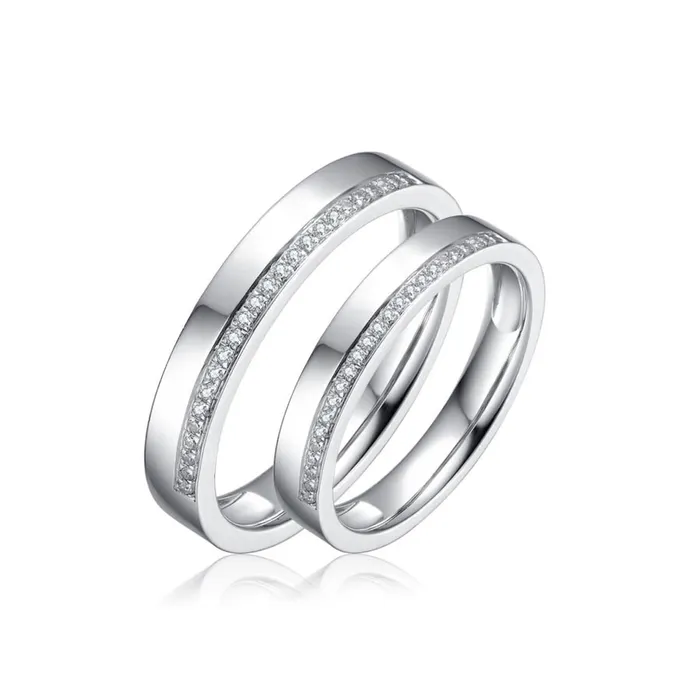 Nhẫn Cưới Meez Les Fleur Wedding Ring Vàng Trắng