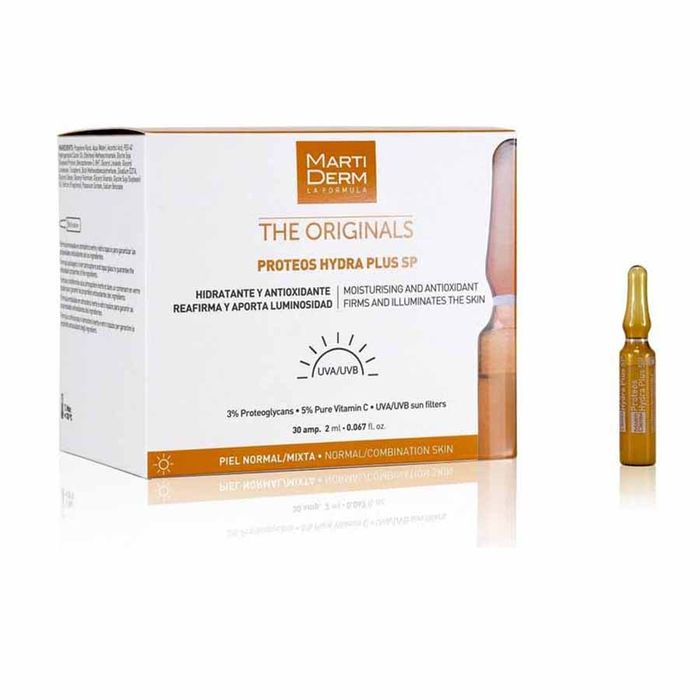 Ampoule Dưỡng Ẩm, Làm Săn Chắc & Làm Trẻ Hóa Da Ban Ngày - Martiderm The Originals Proteos Hydra Plus SP 30 ống x 2ml