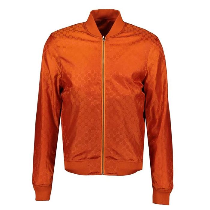 Áo Bomber Gucci Reversible Nylon GG Bomber Jacket Orange Size 46